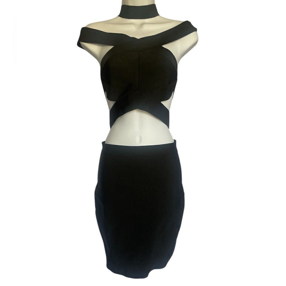 Bodycon Strap Cage Dress Bondage Belt Mini